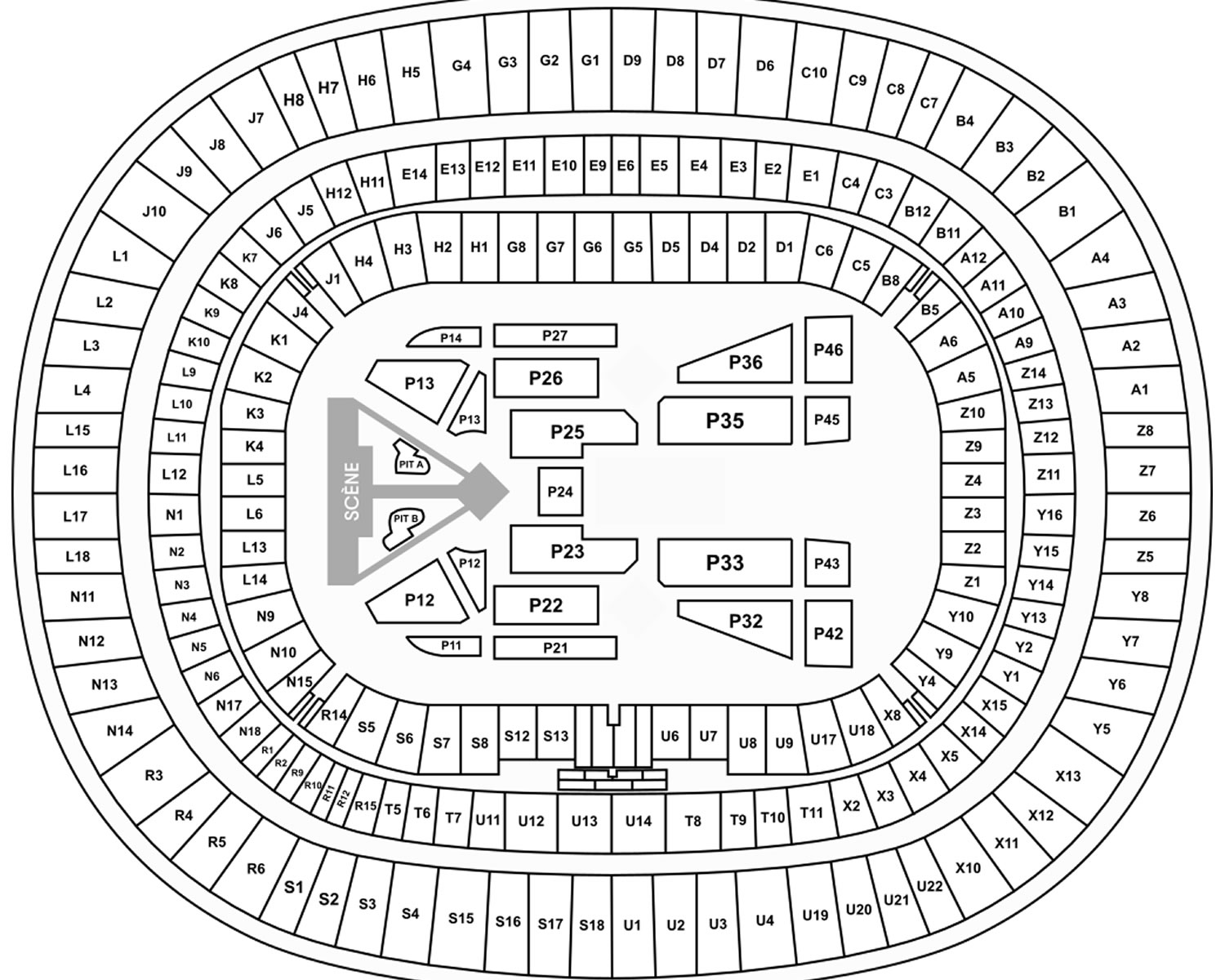  Stade de France Seating Plan