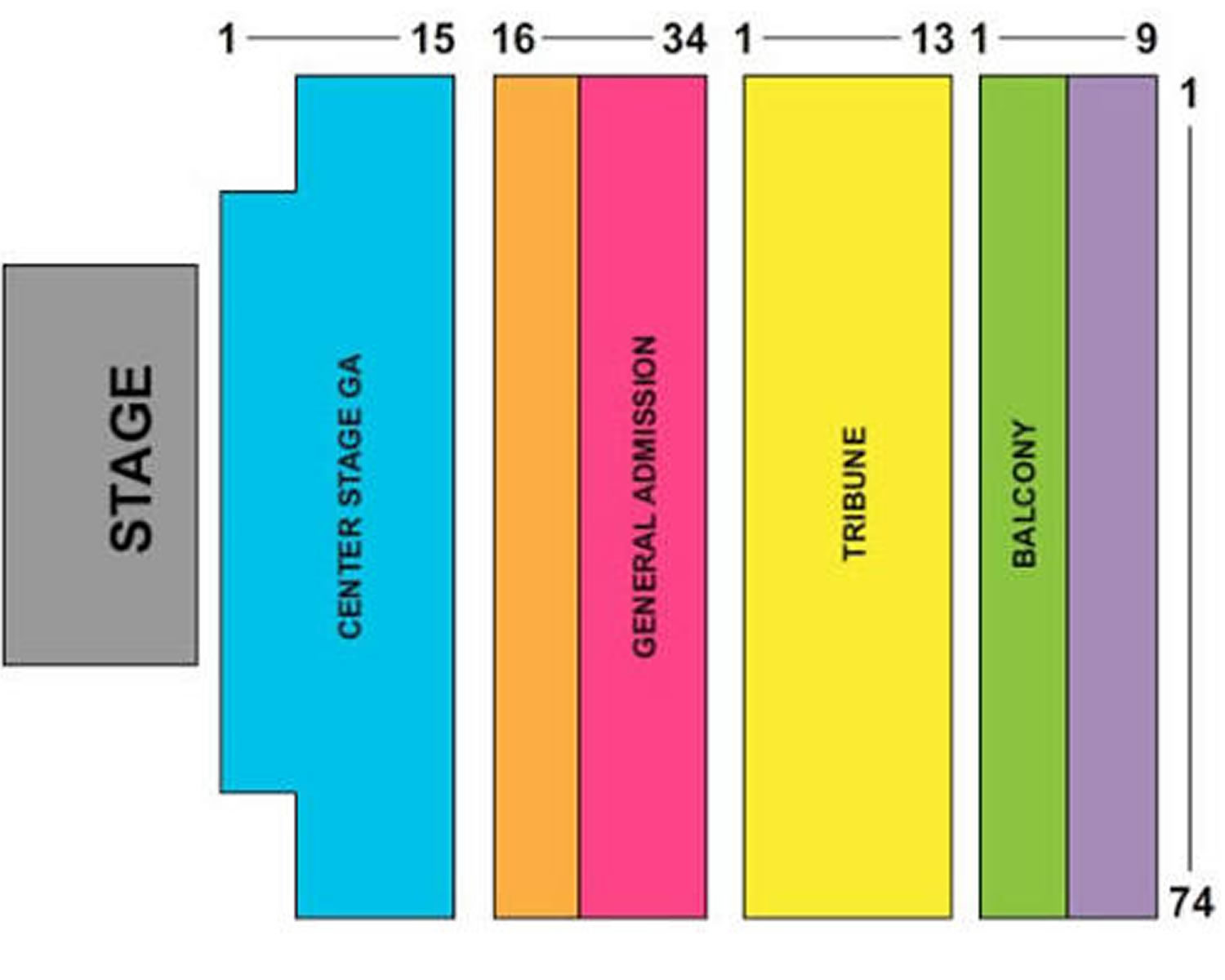 AFAS Live Seating Plan