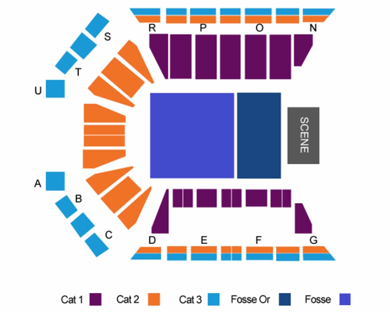 Accor Arena, Paris, lle de France, France Seating Plan