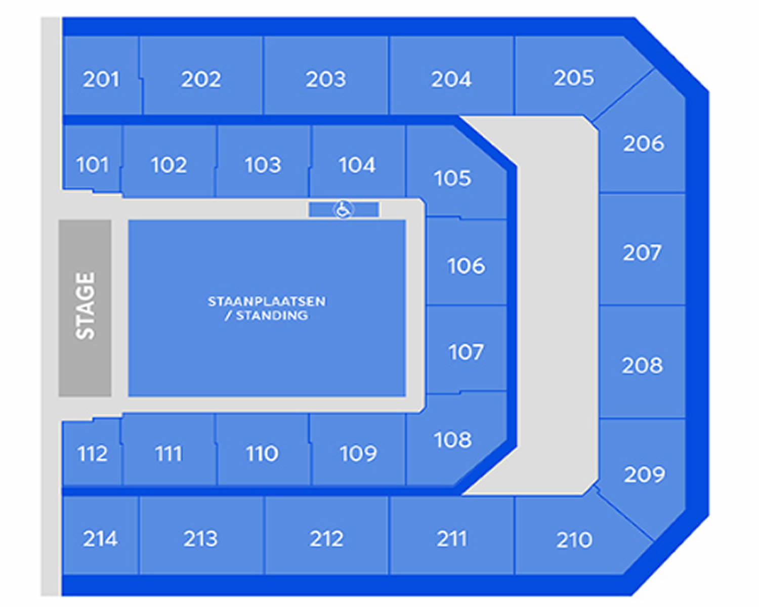 Ziggo Dome, Amsterdam, North Holland, Netherlands Seating Plan