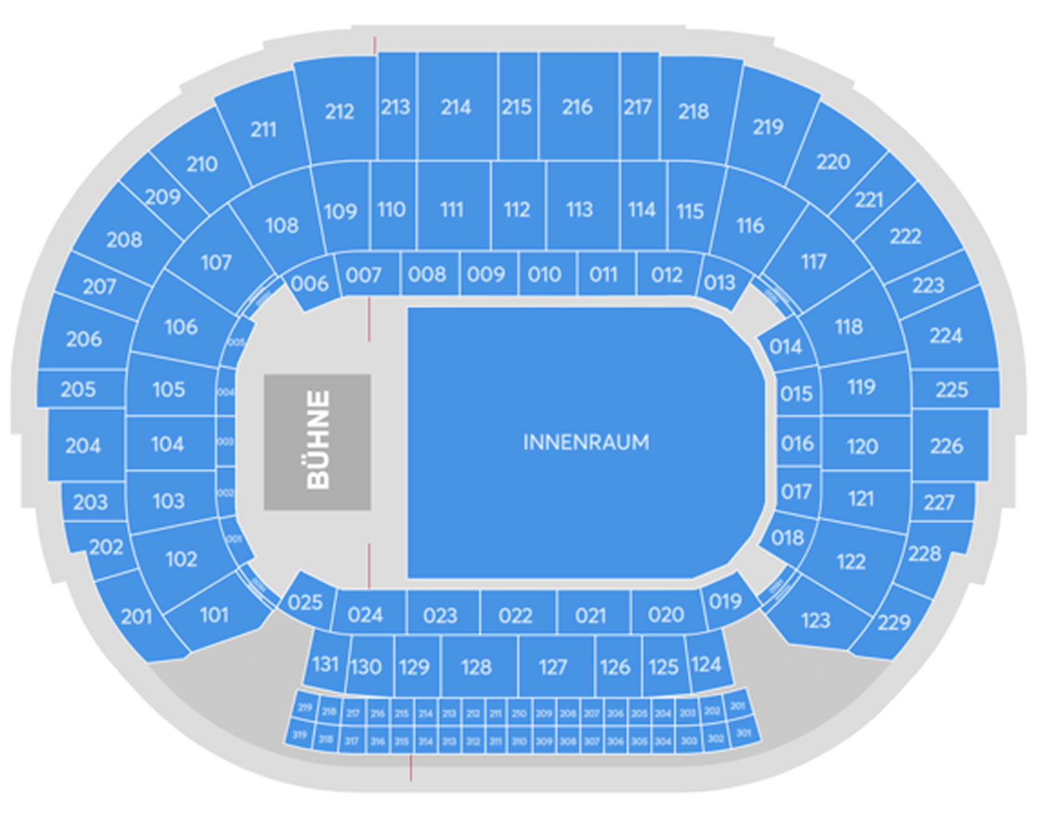 PSD Bank Dome, Dusseldorf, North Rhine Westphalia, Germany Seating Plan