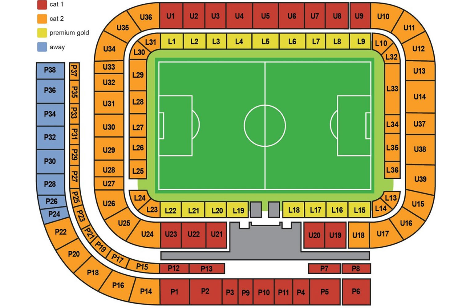 Stadium of Light Seating Plan