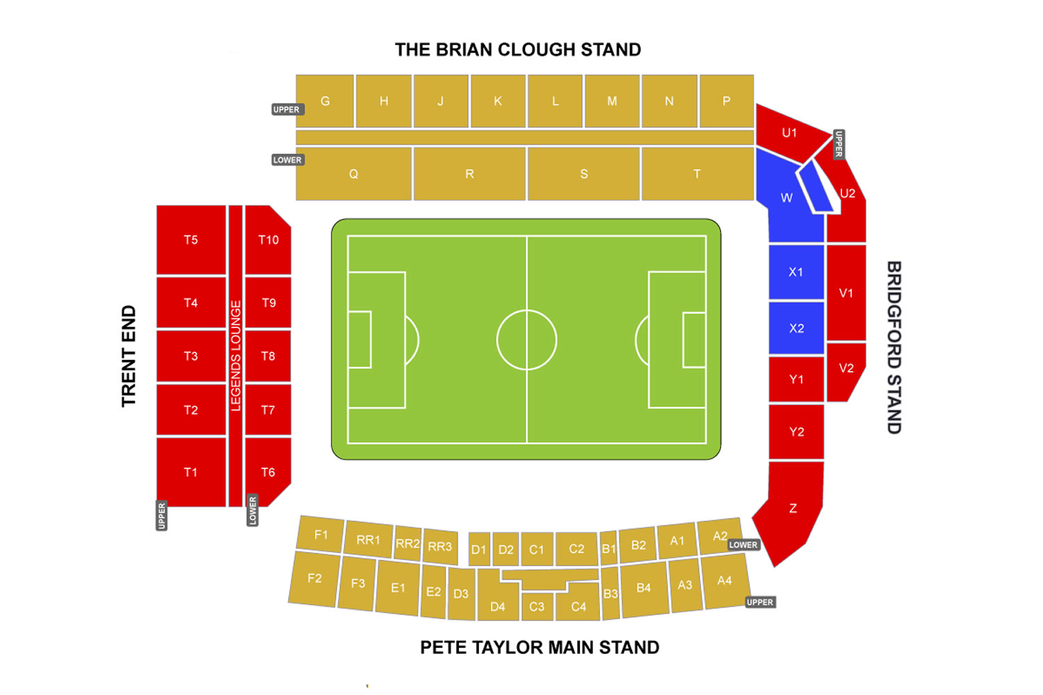 City Ground Seating Plan