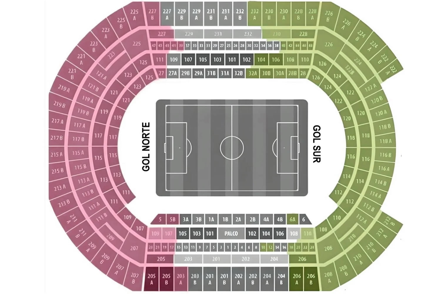 Estadio de La Cartuja Seating Plan