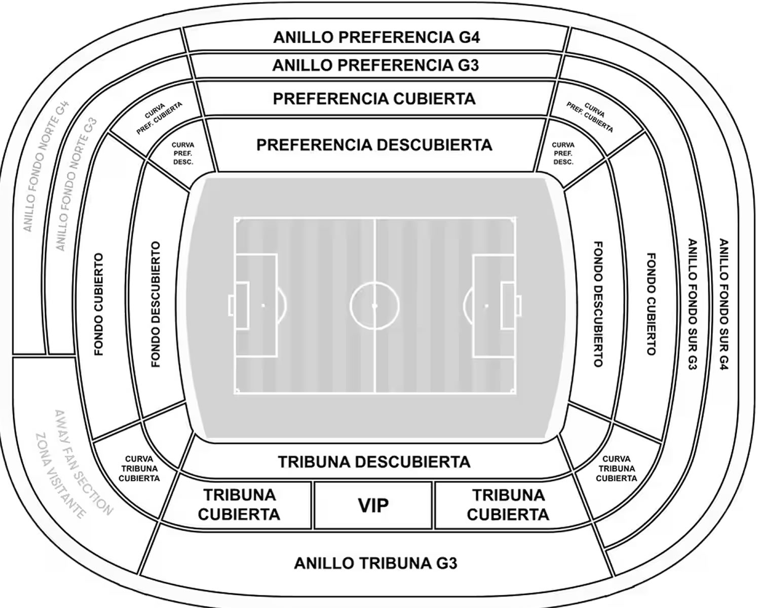 Estadio Manuel Martinez Valero Seating Plan