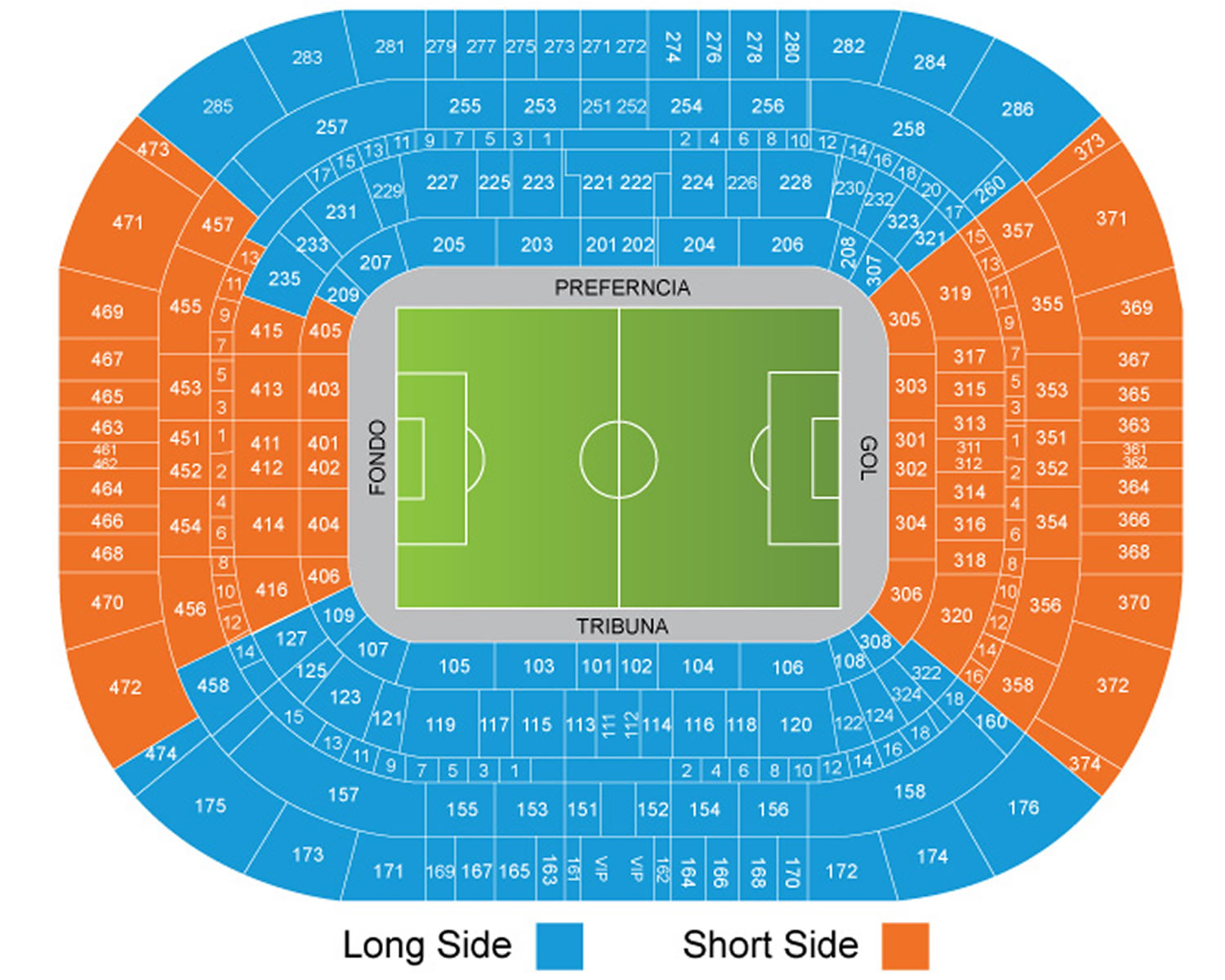 La Rosaleda Stadium Seating Plan