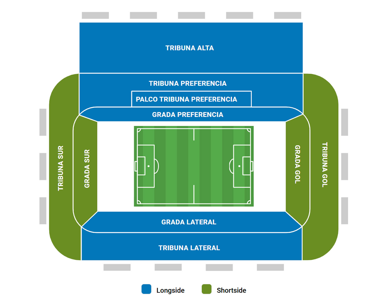 Estadio El Sadar Seating Plan