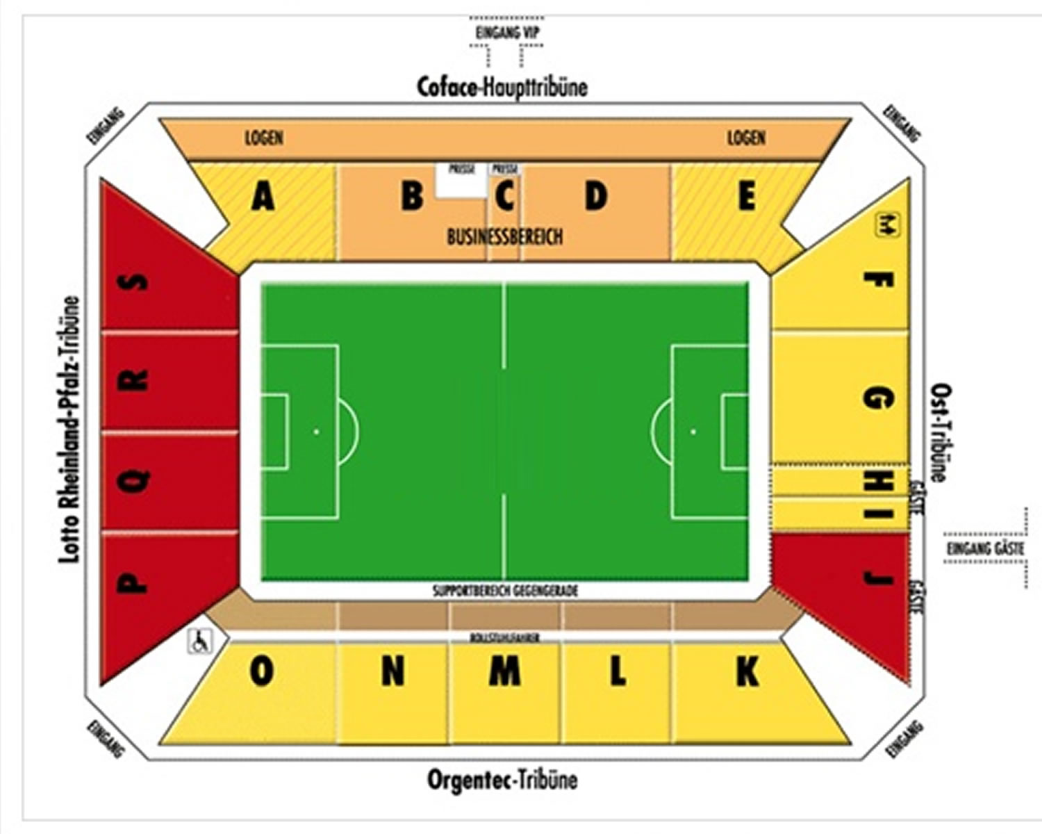 Opel Arena Seating Plan