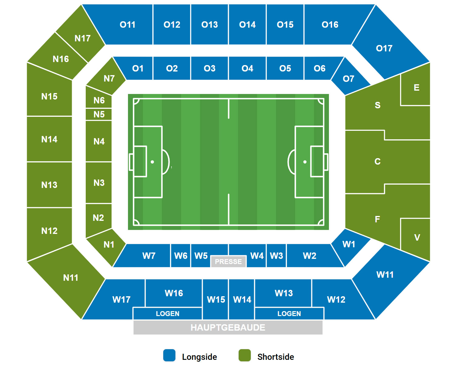 Europa Park Stadion Seating Plan