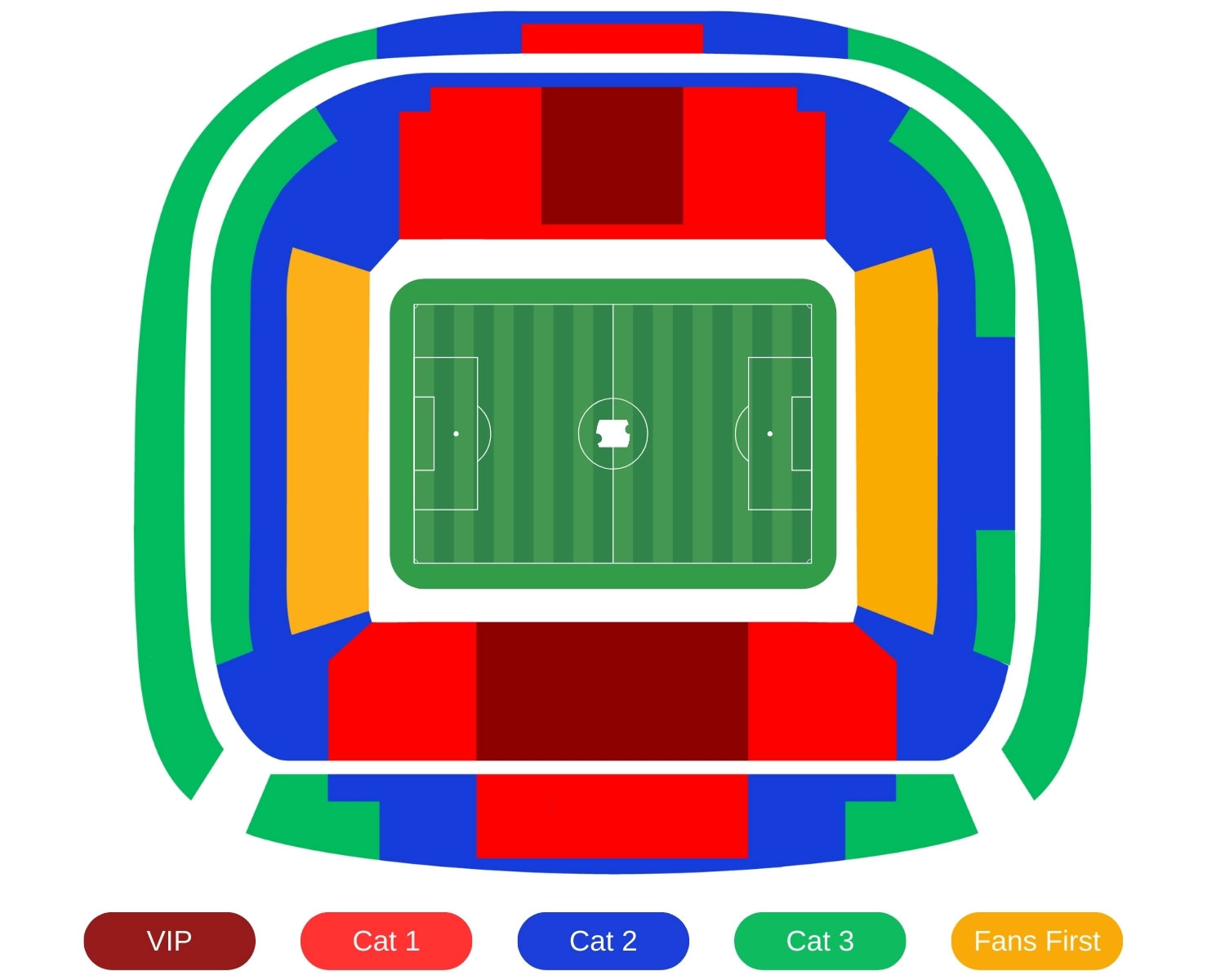 Mercedes Benz Arena (MHP Arena) Seating Plan
