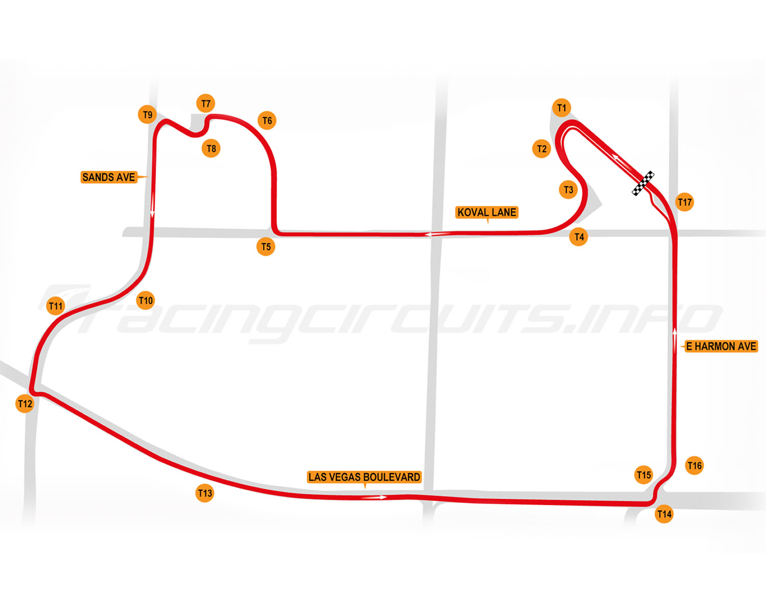 Las Vegas Strip Circuit Seating Plan