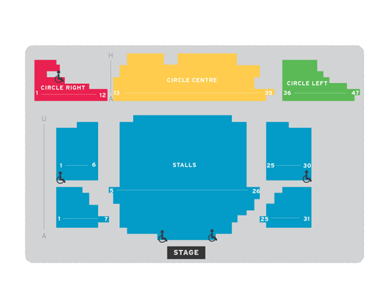 Alexandra Palace Seating Plan