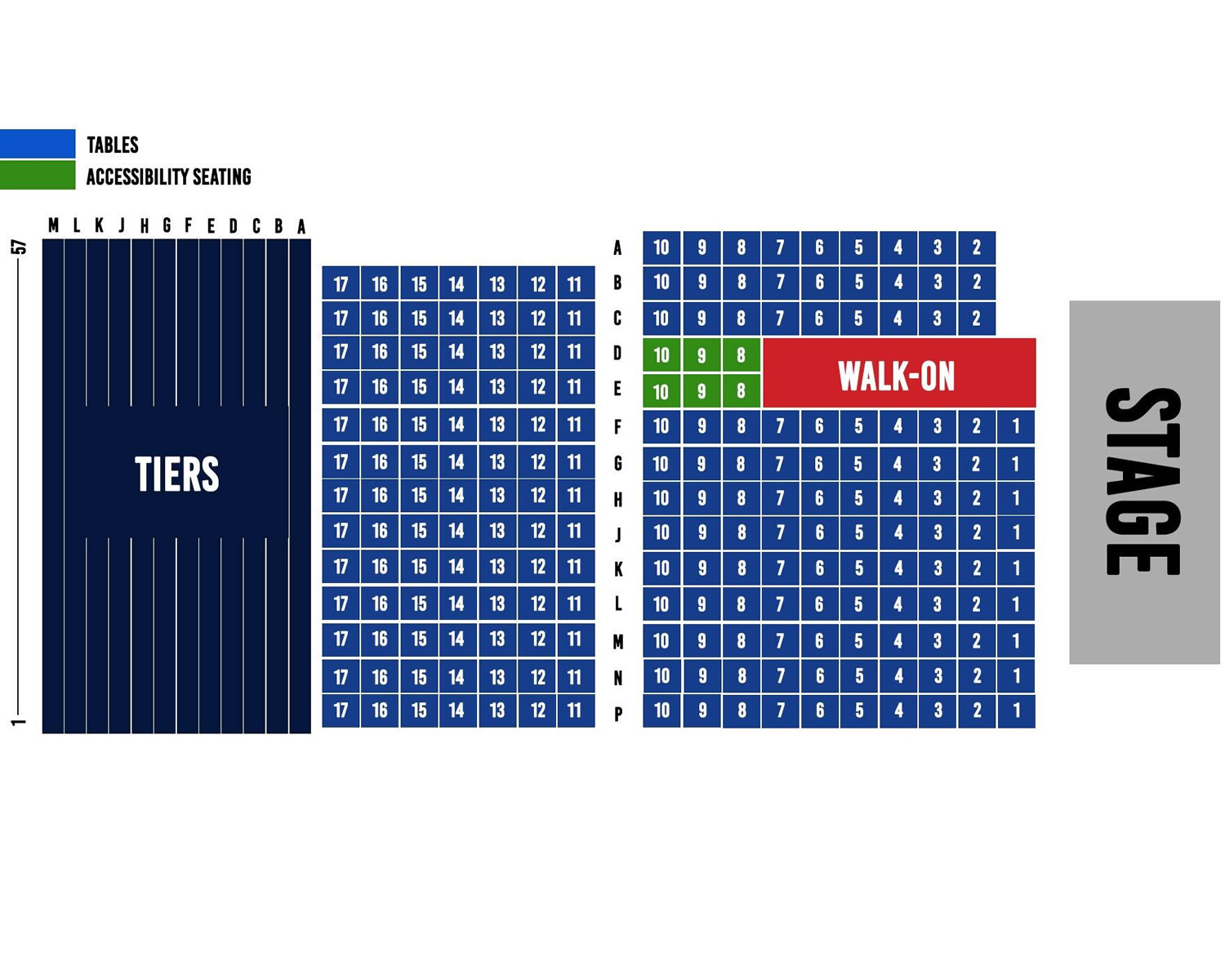 WV Active Aldersley Seating Plan
