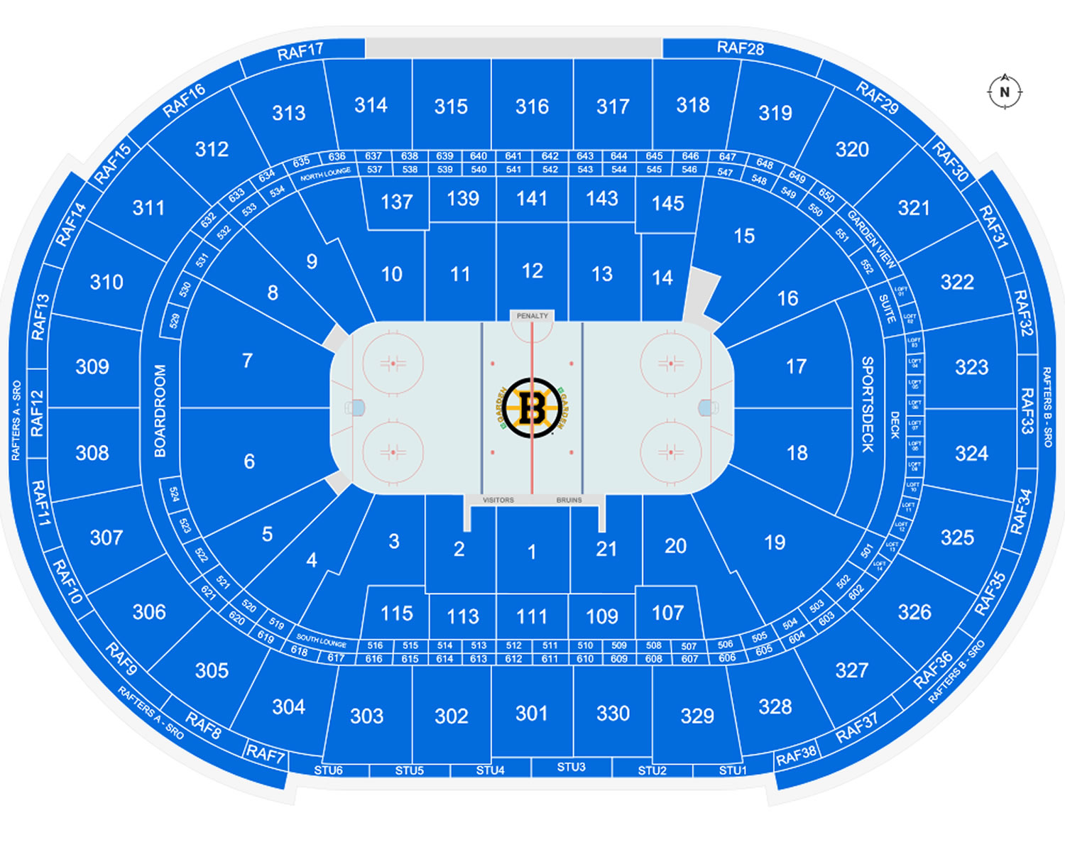 TD Garden Seating Plan