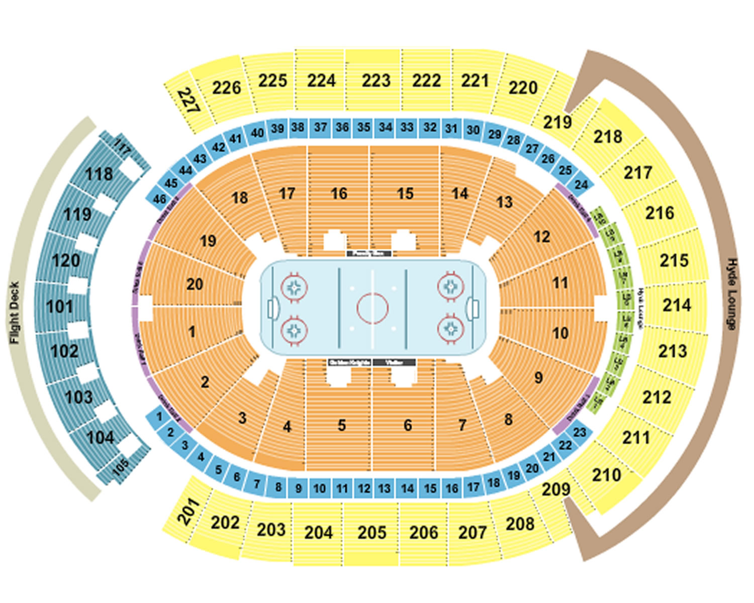 T Mobile Arena Seating Plan