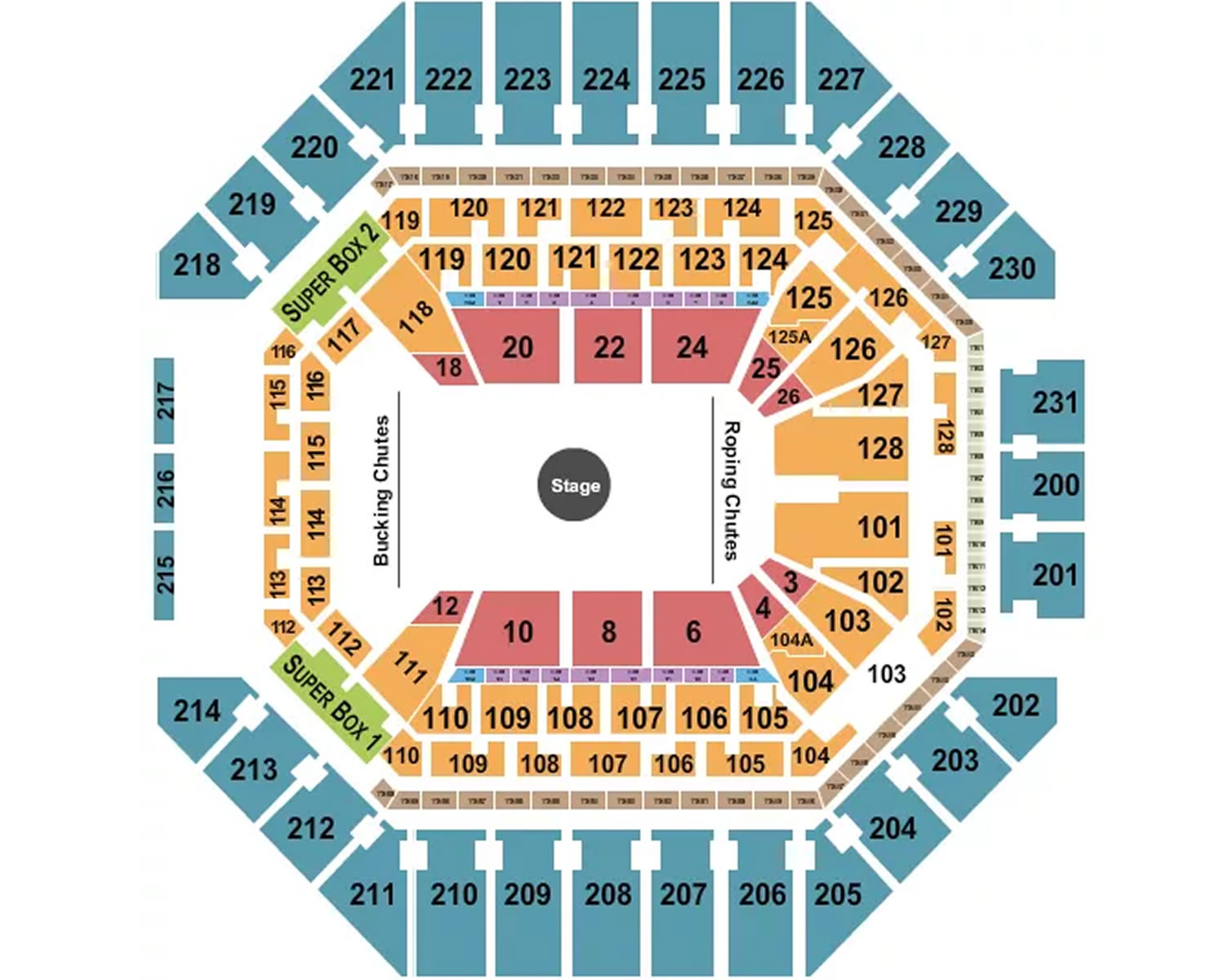 Frost Bank Center Seating Plan