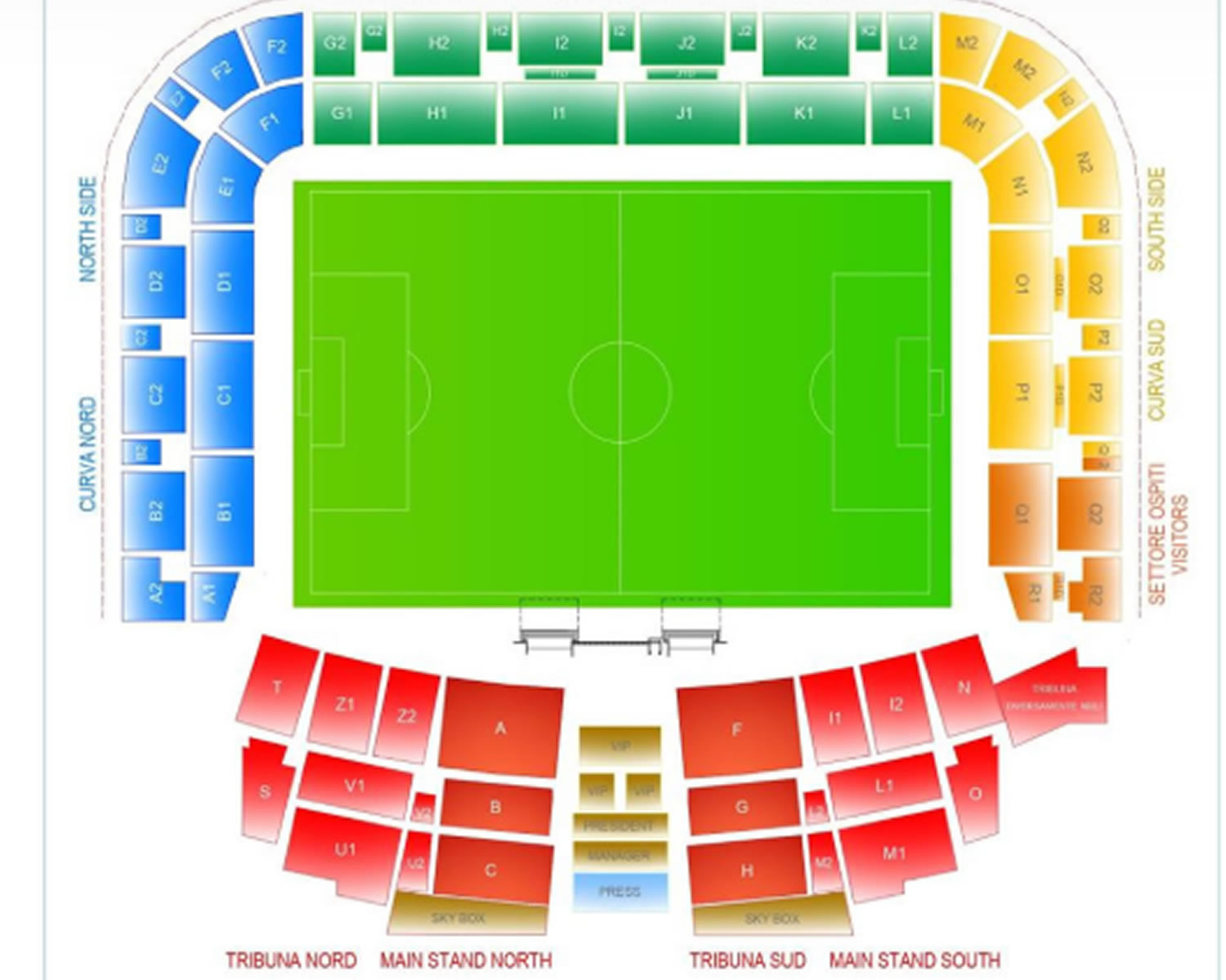 Bluenergy Stadium Seating Plan