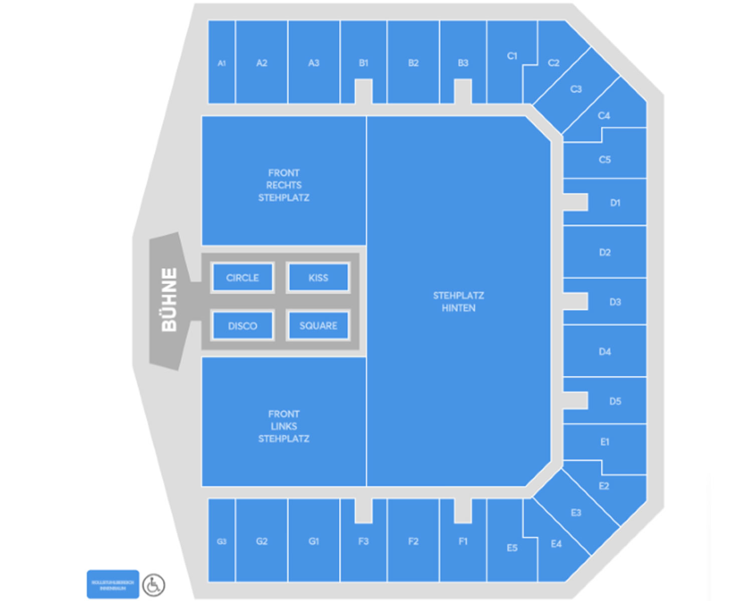 Flughafen Tempelhof Seating Plan