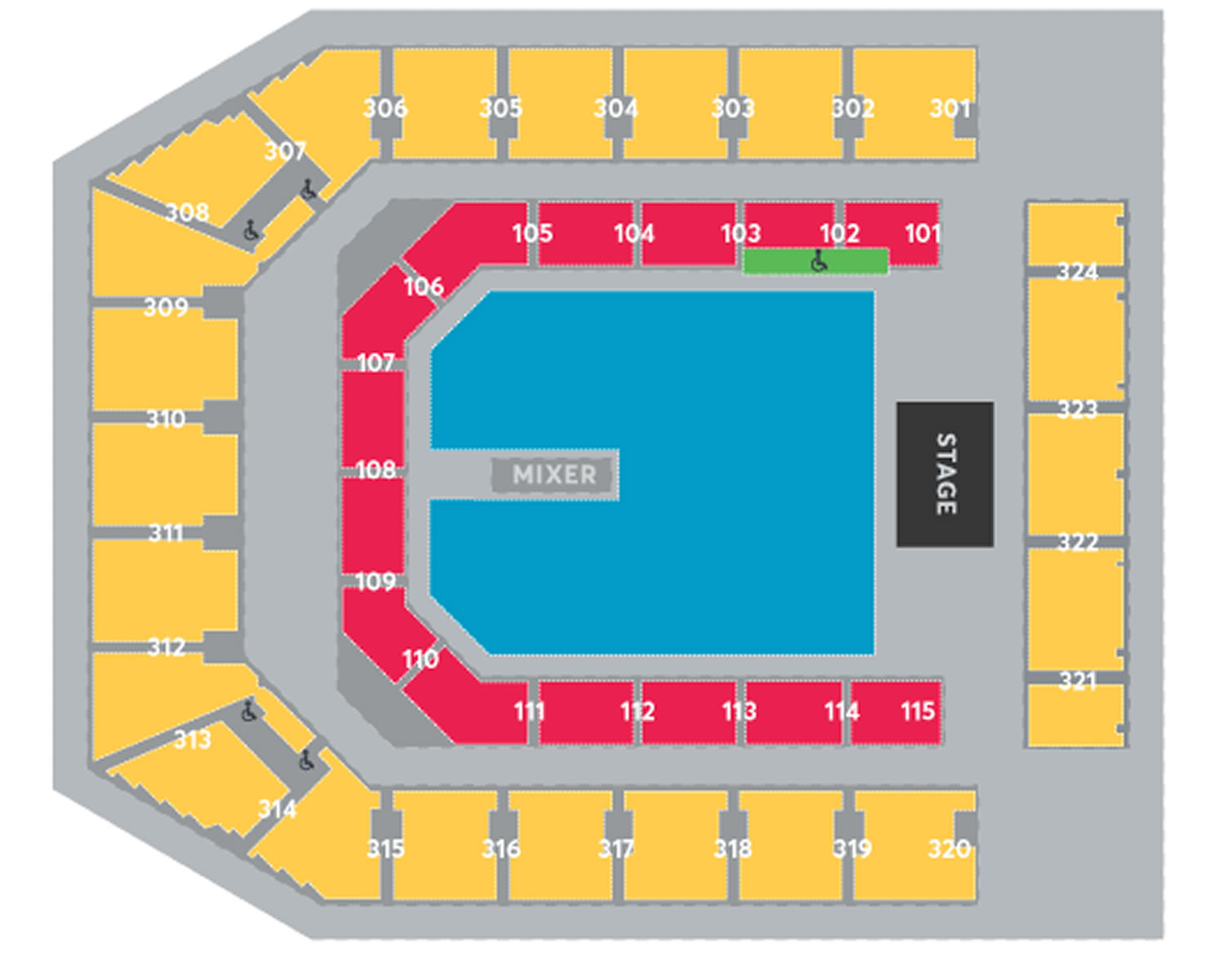 Circo Massimo Seating Plan