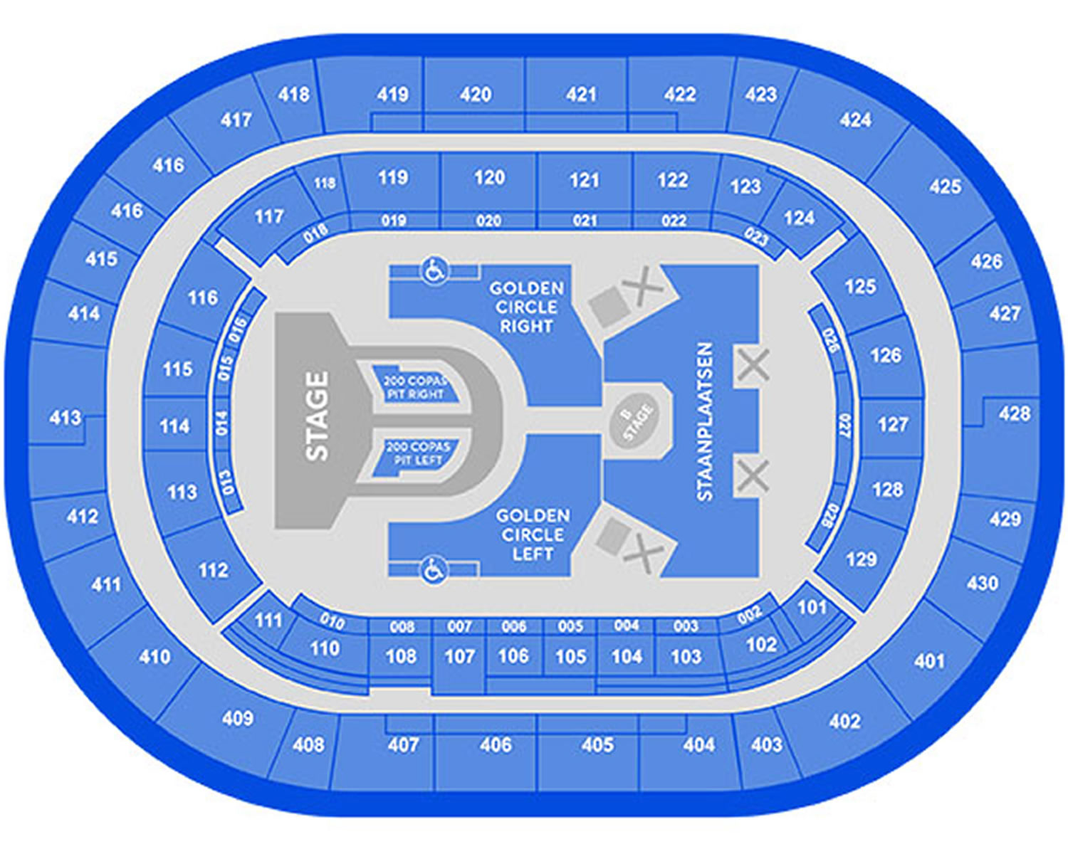 Johan Cruijff Arena Seating Plan