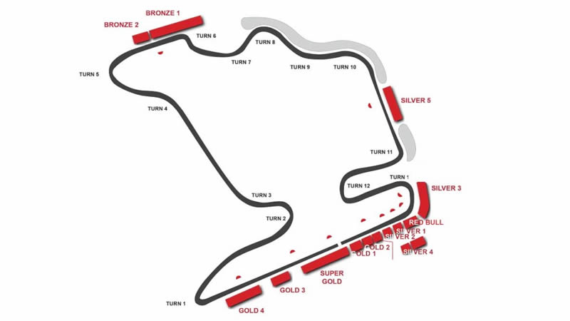 Hungaroring Seating Plan