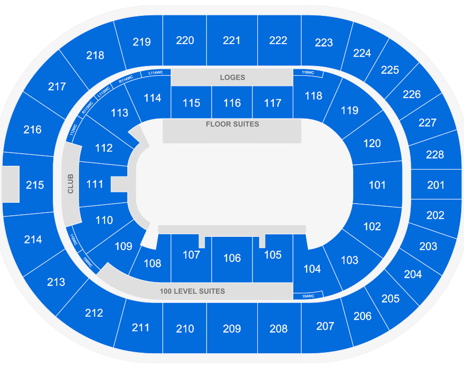 Palacio de los Deportes Seating Plan