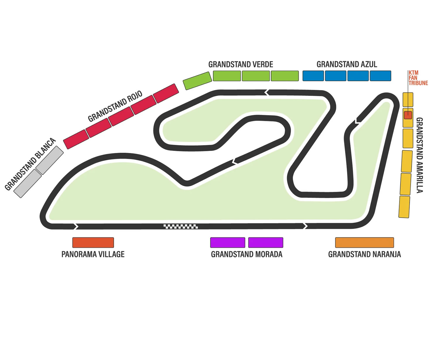 Circuito Ricardo Tormo Seating Plan