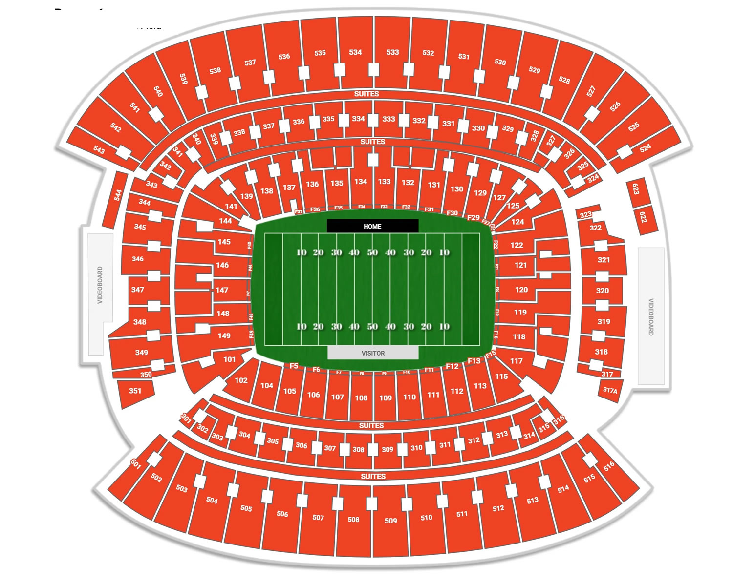 Huntington Bank Field Seating Plan