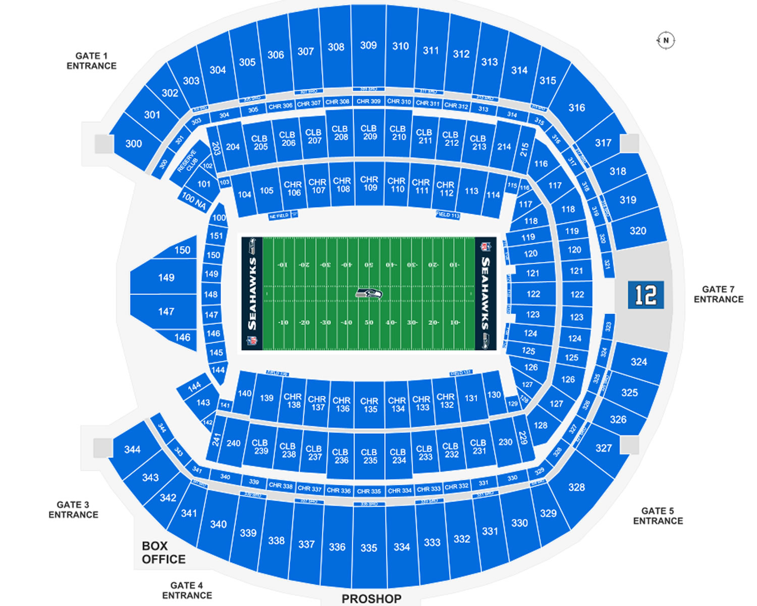 Lumen Field Seating Plan
