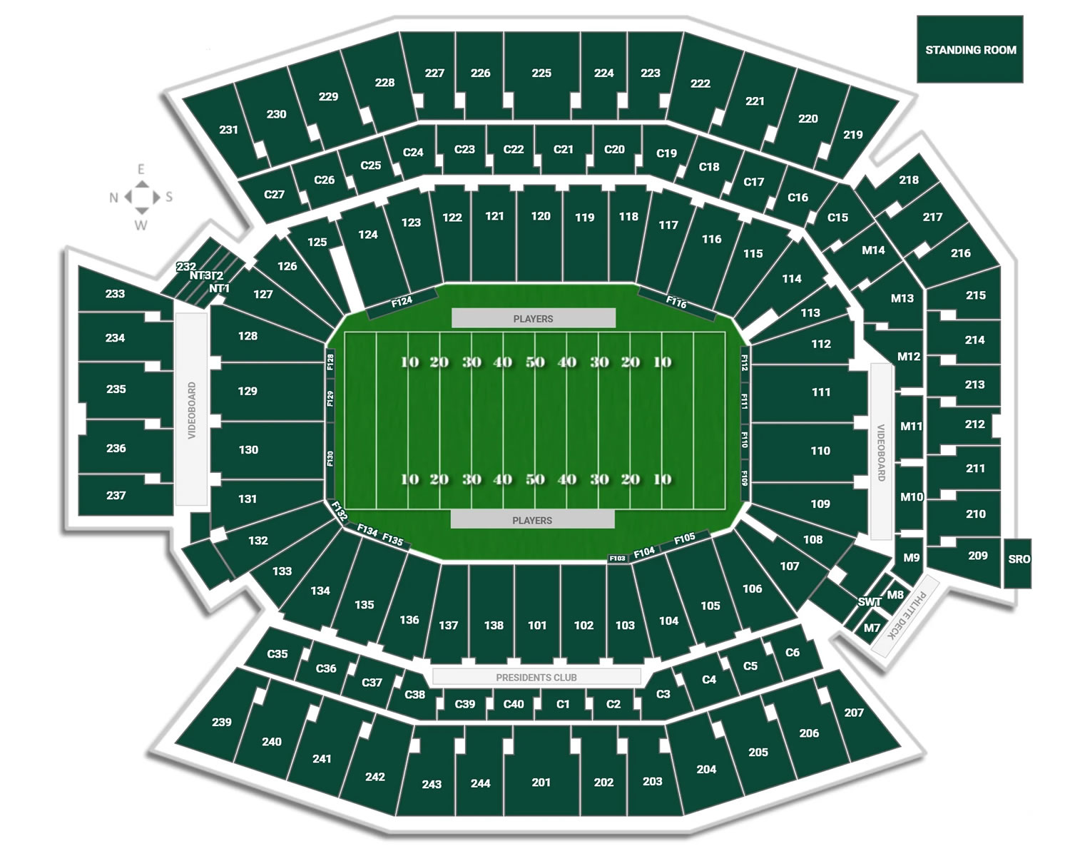 Lincoln Financial Field Seating Plan