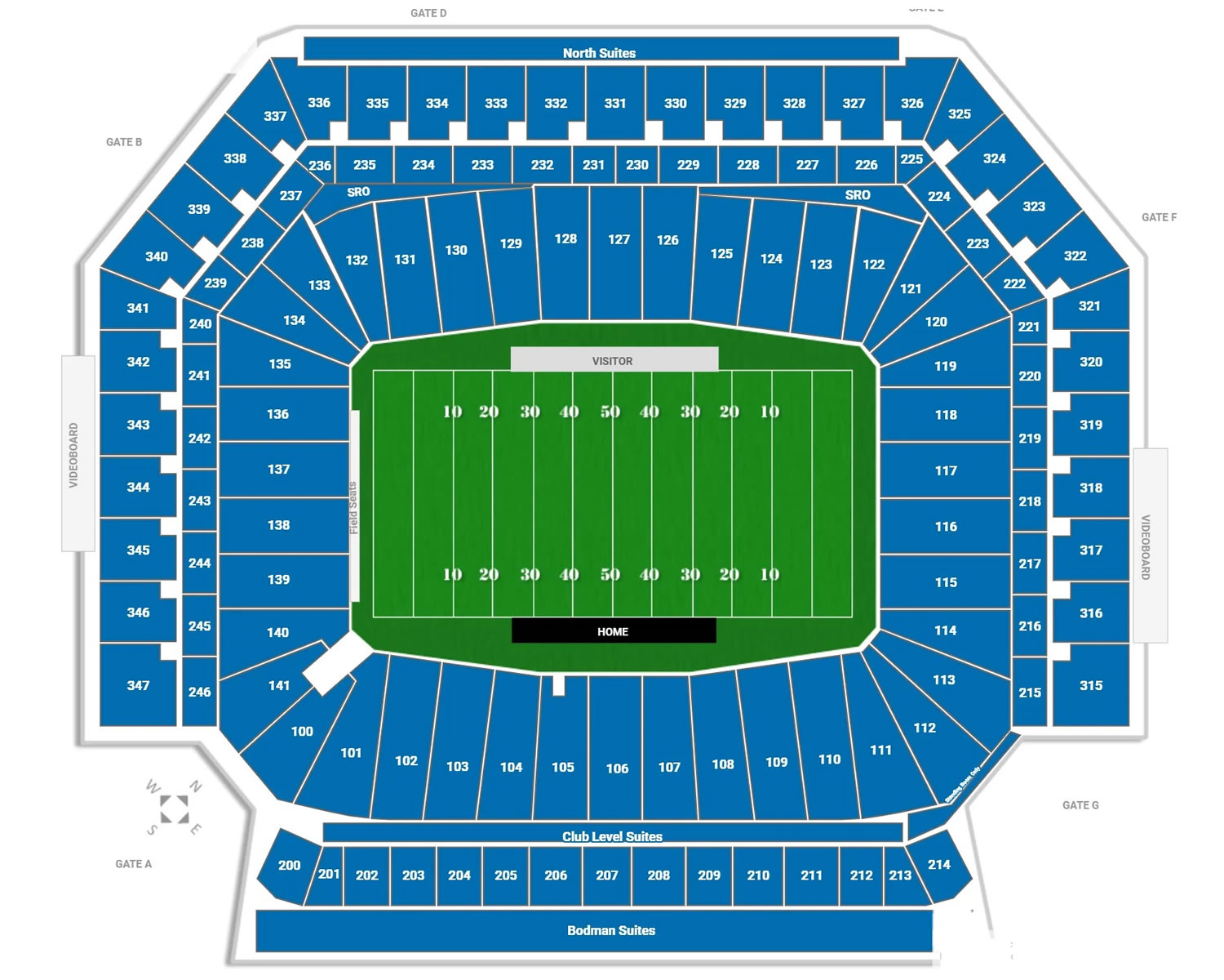 Ford Field Seating Plan