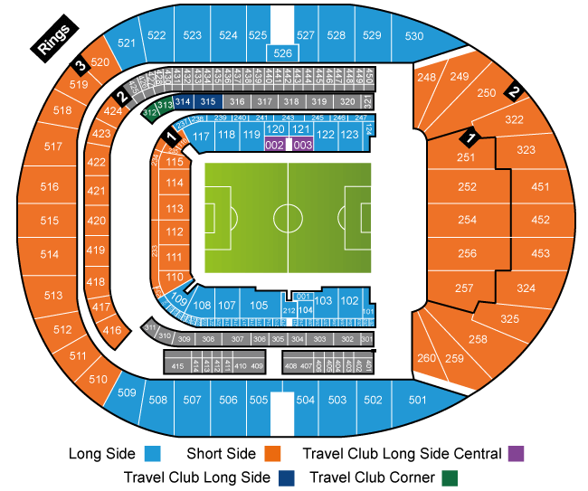 Tottenham Hotspur Stadium Seating Plan