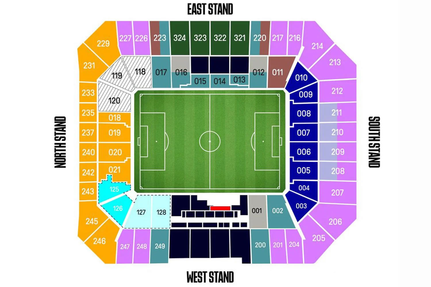 Hill Dickinson Stadium Seating Plan