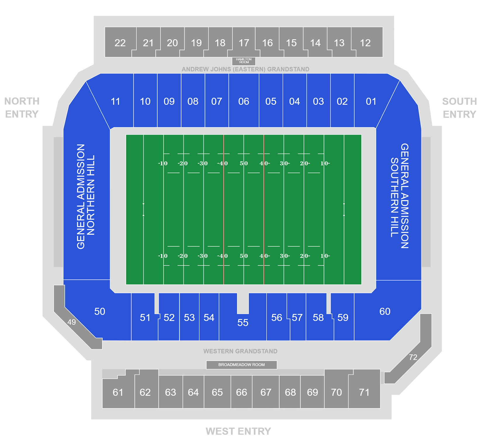 McDonald Jones Stadium Seating Plan