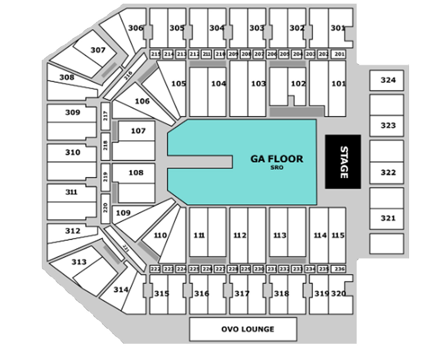 Co op live, Manchester, England, United Kingdom Seating Plan